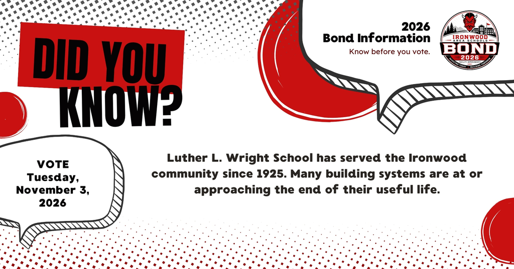 Did You Know? Ironwood Area Schools 2026 Bond Information