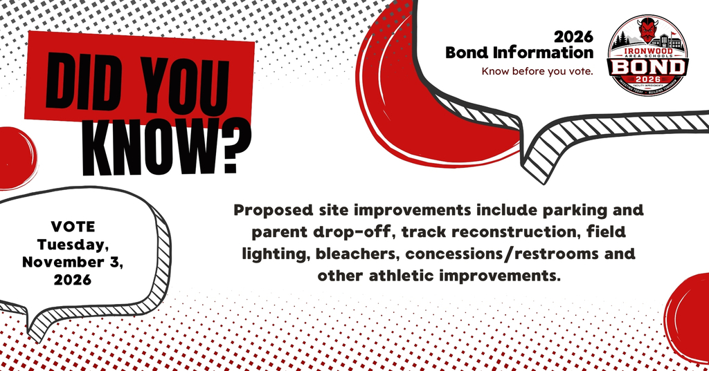 Did You Know? Ironwood Area Schools 2026 Bond Information
