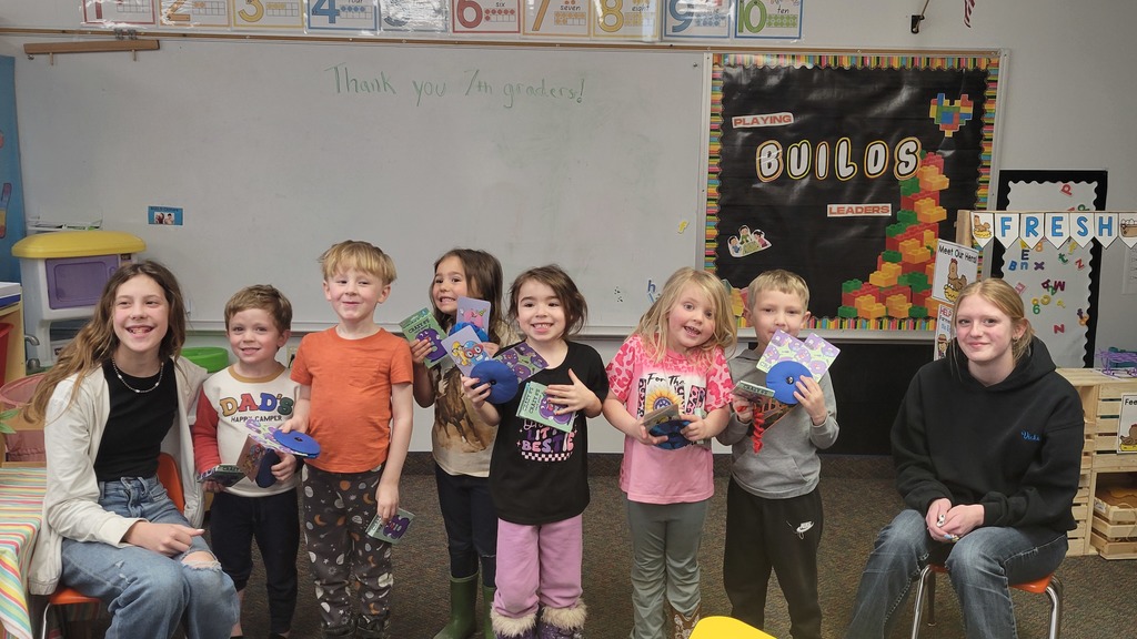 Brianna and Kolee with preschoolers