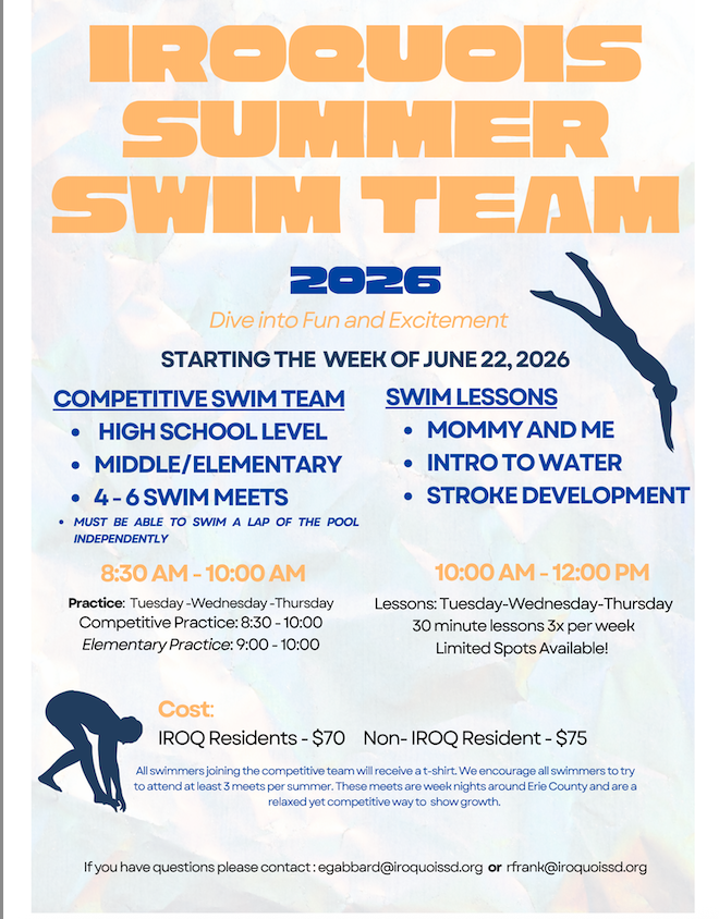 Summer Swim Team Flyer