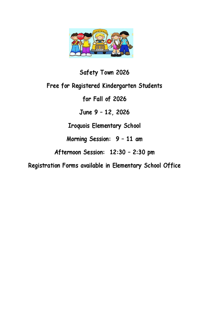 Safety Town Flyer