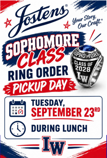 Class ring pick up will be September 23