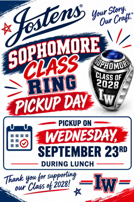 Class ring pick up 9/23