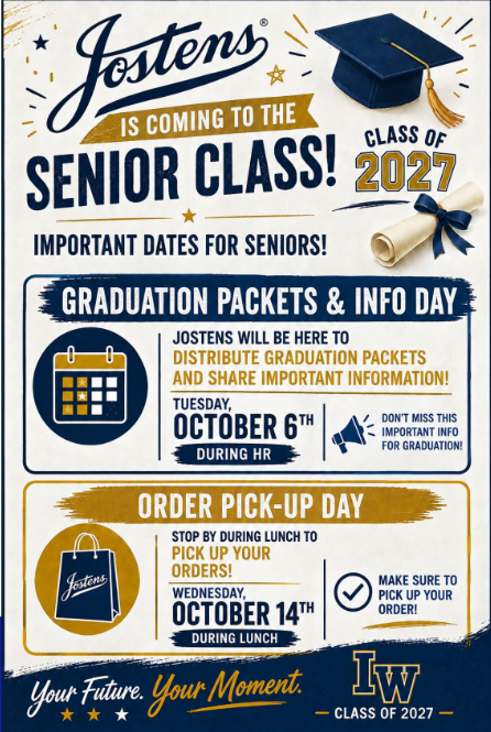 Jostens Senior Order Info Day 10/6