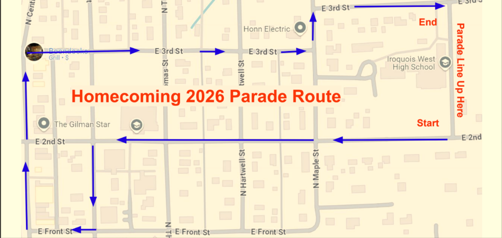 Homecoming Parade Route