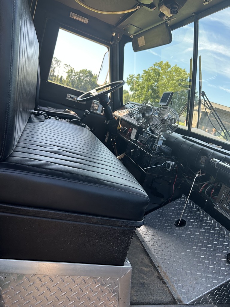 HS students view 9/11 fire truck