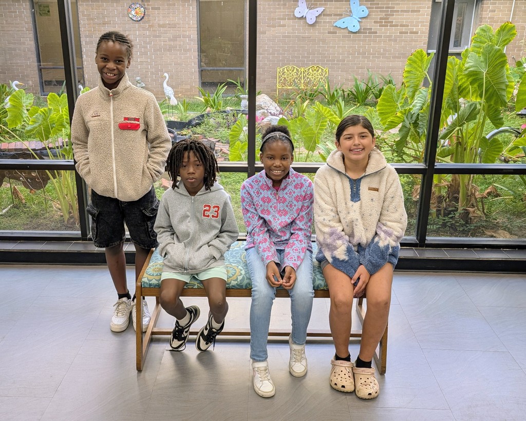 Fourth Grade Students of the Month for ICES