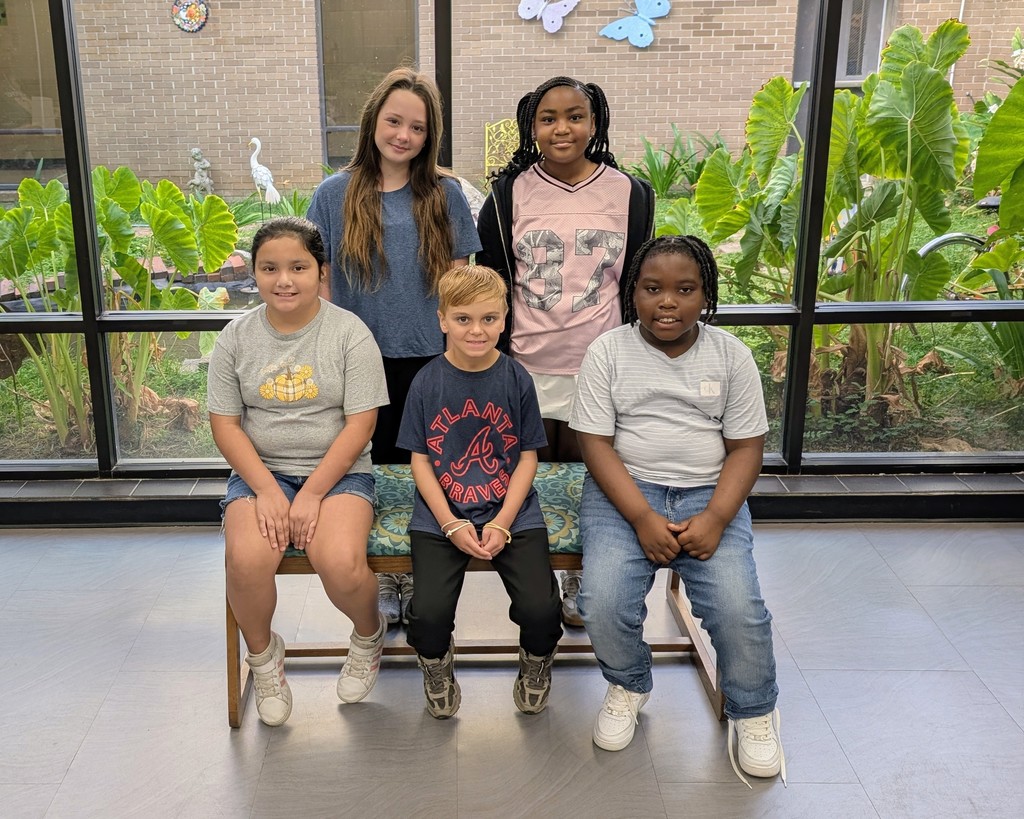 Fifth Grade Students of the Month for ICES