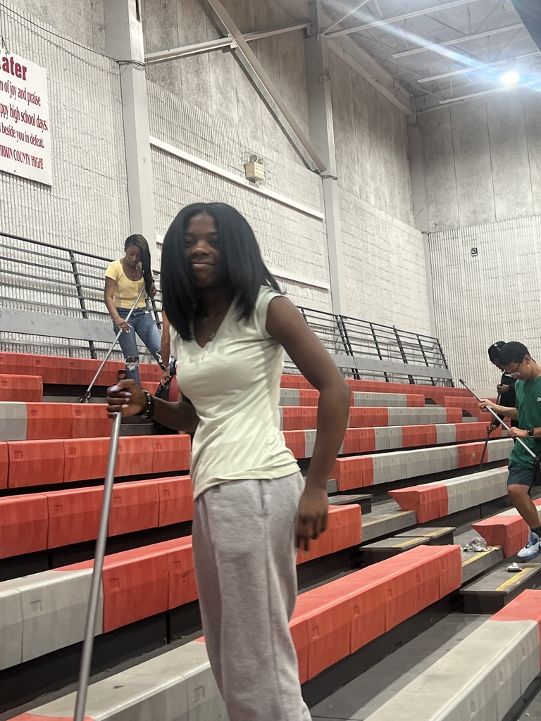 bleacher cleanup