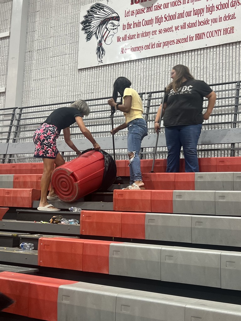 bleacher cleanup