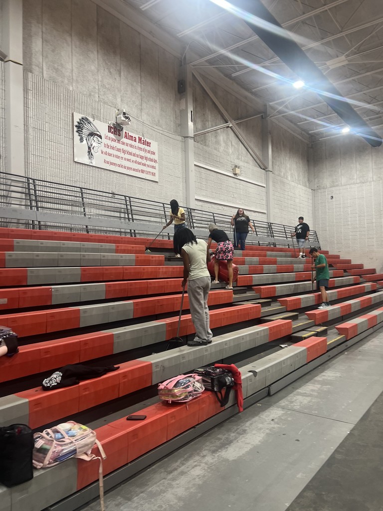 bleacher cleanup