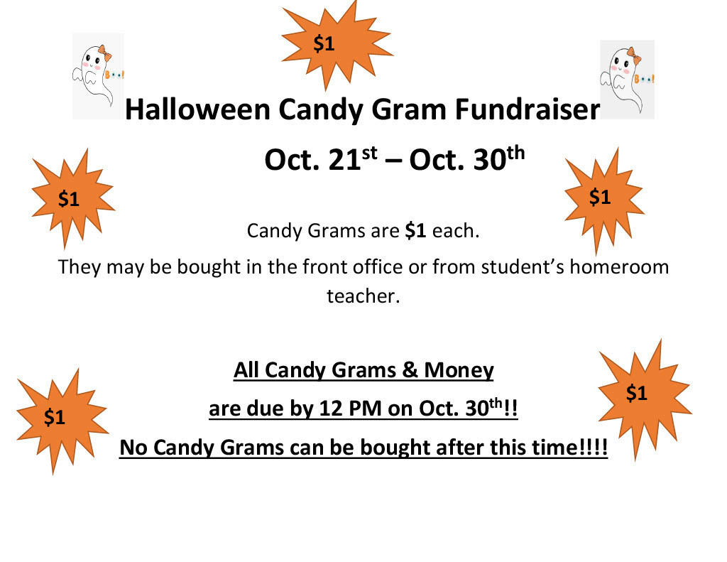 Halloween Candy Gram Flyer