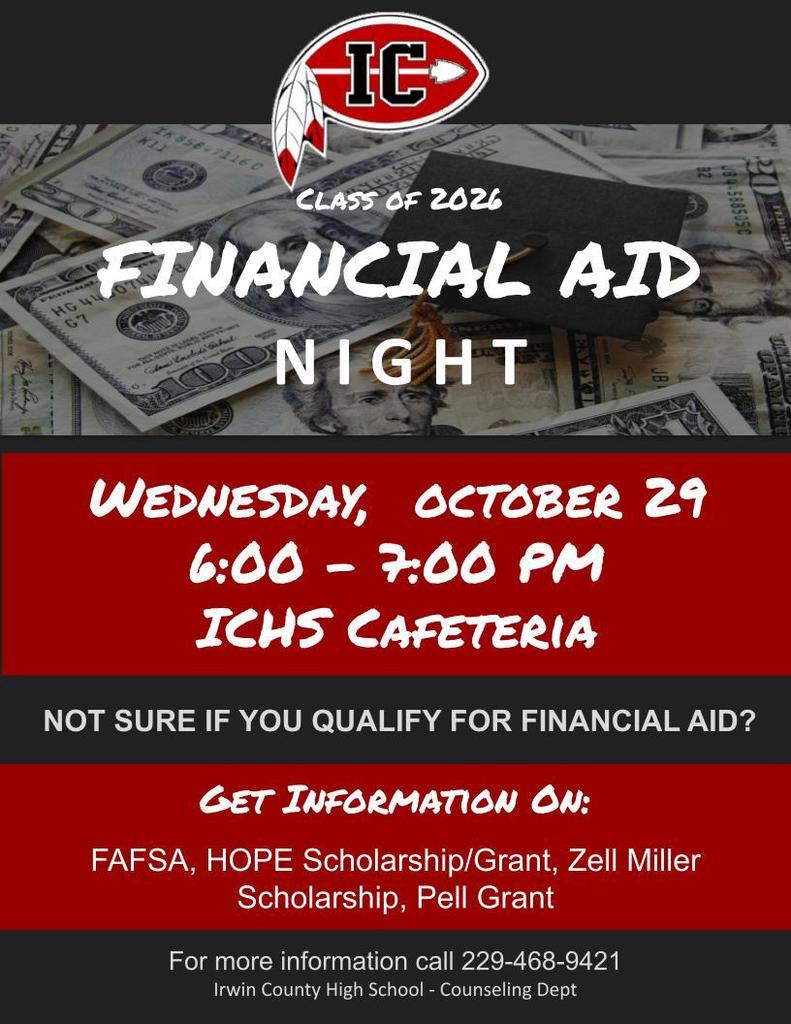 financial aid night for seniors