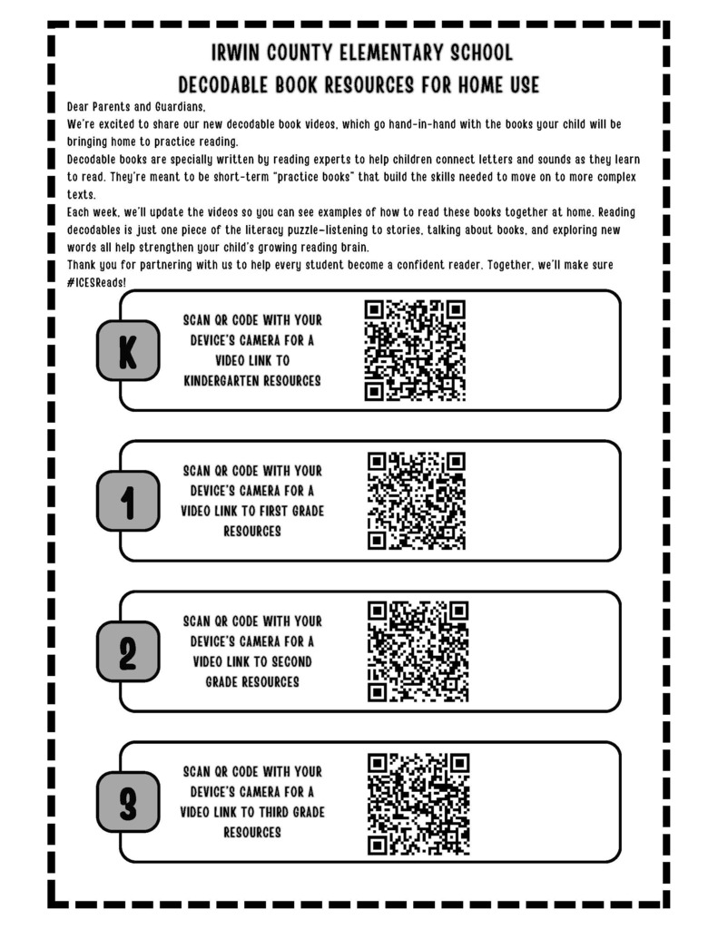 Draft of Letter Home for Decodable Books