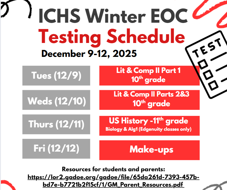 EOC winter schedule