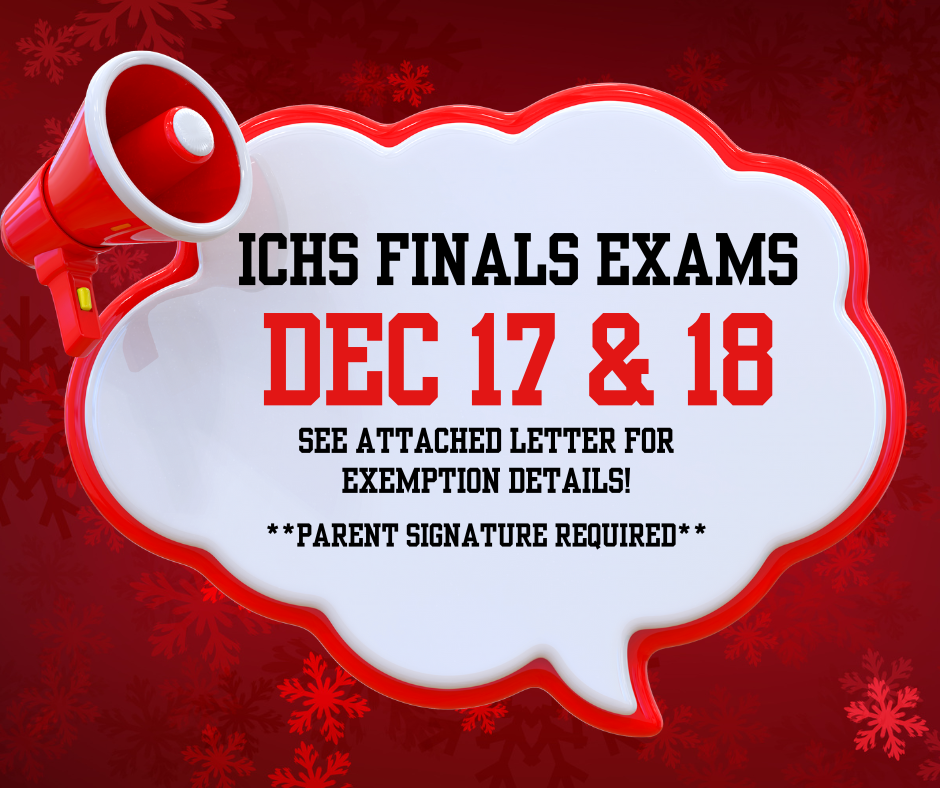 ICHS Finals information