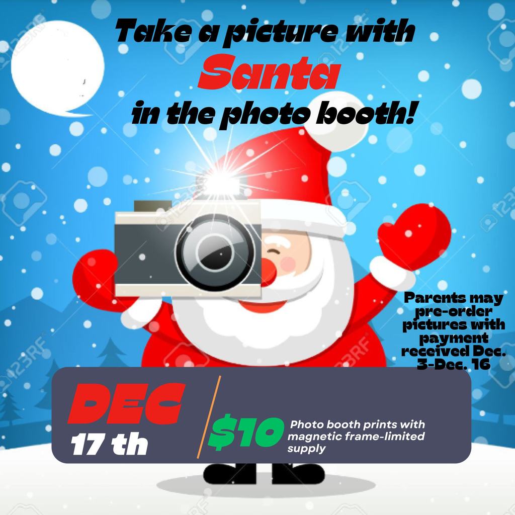 ICES Santa Photos for Students Dec. 17th 2025