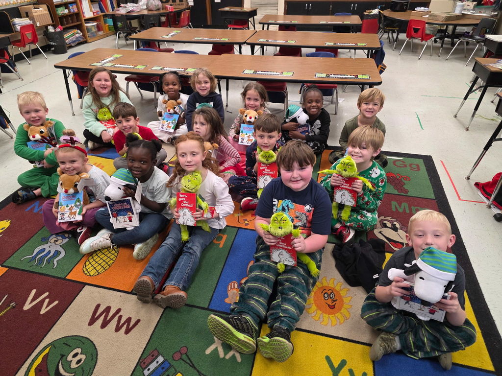 Mrs. Ariel Roberts' class receives books and toys for Christmas