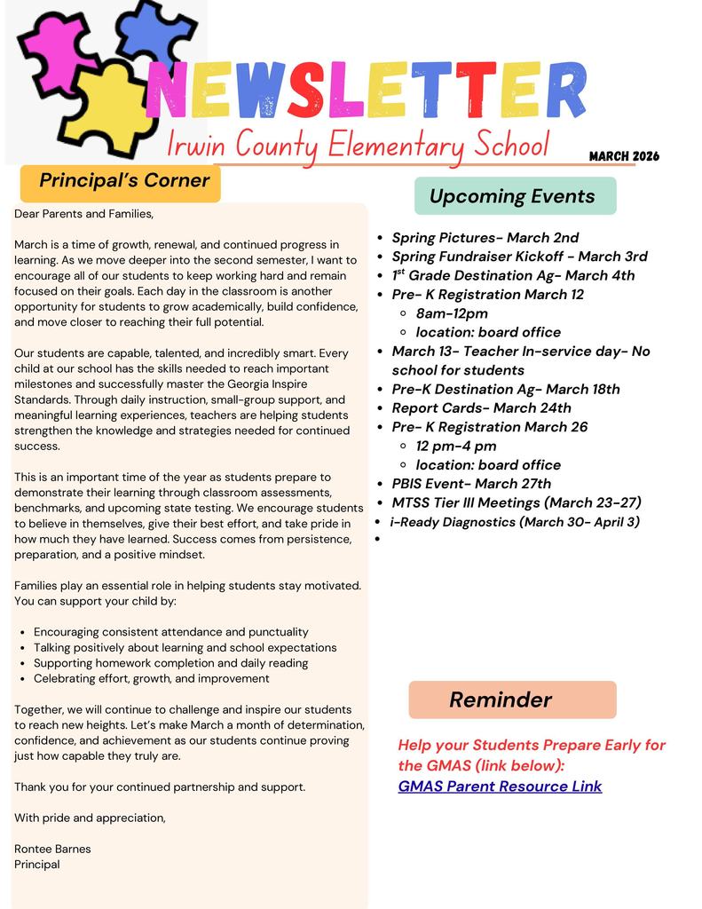 ICES February Newsletter