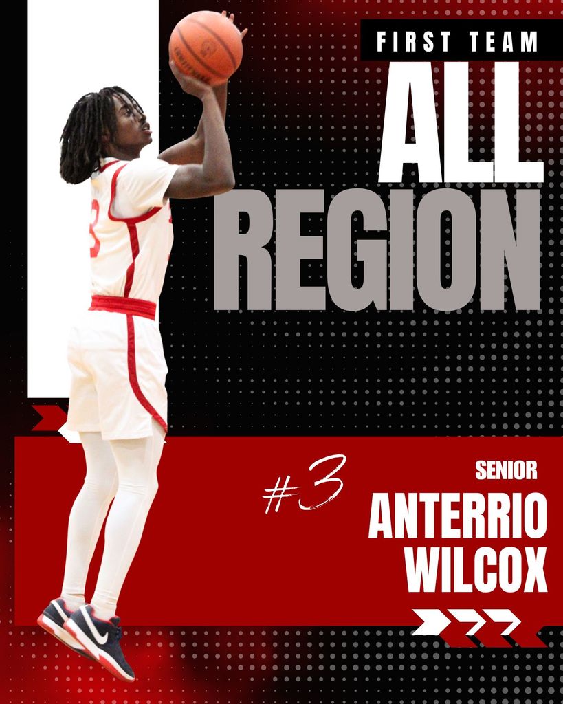 Anterrio Wilcox - First Team All Region  (A DII Region 2)