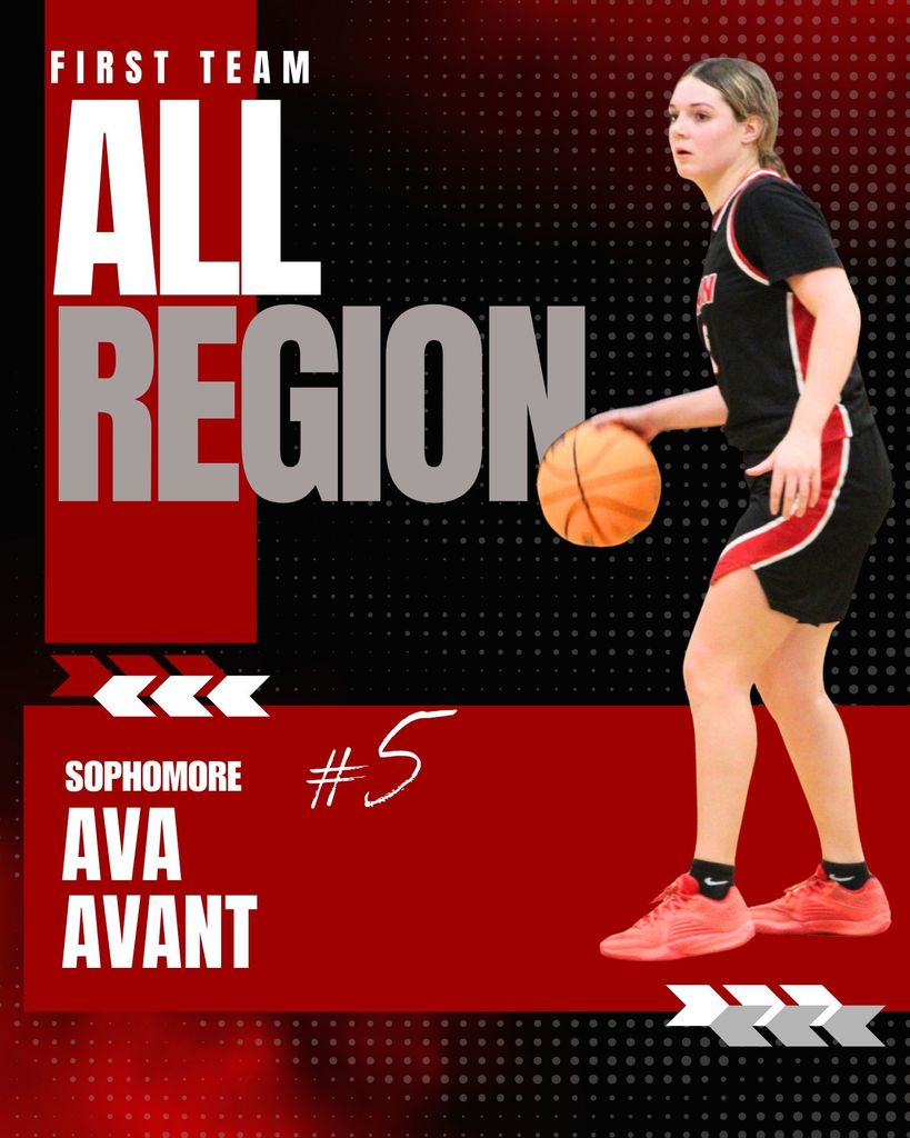 Ava Avant- First Team All Region  (A DII Region 2)