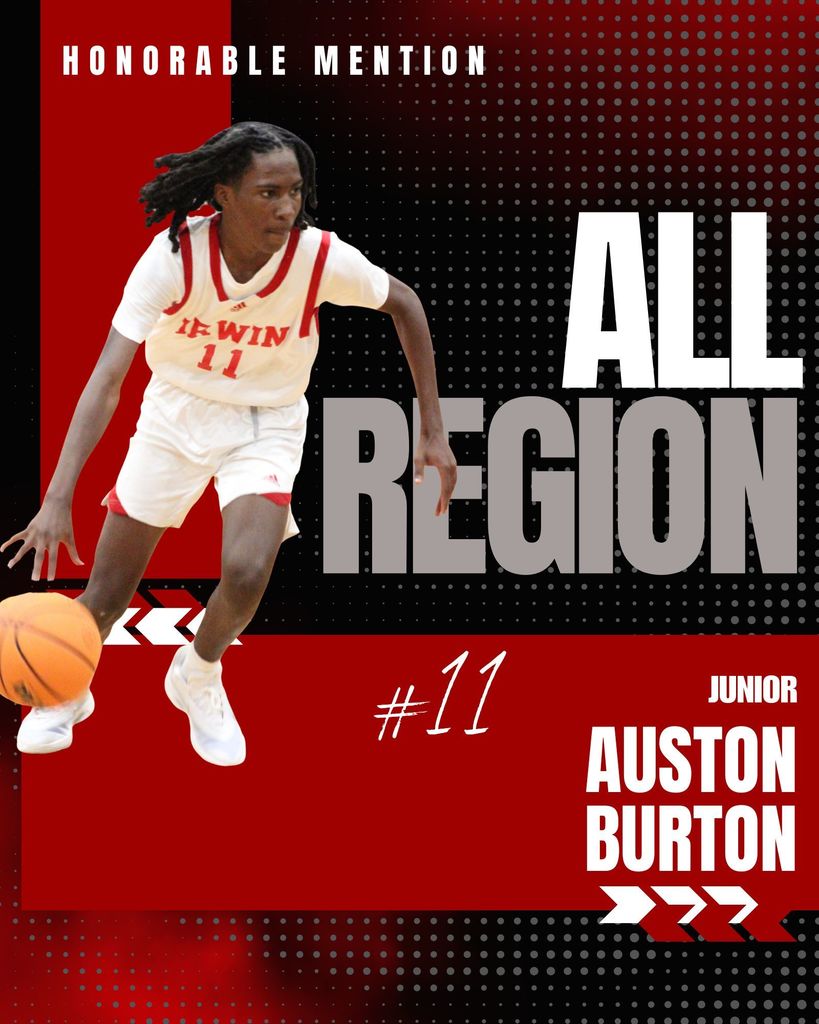 Austin Burton - All Region Honorable Mention  (A DII Region 2)