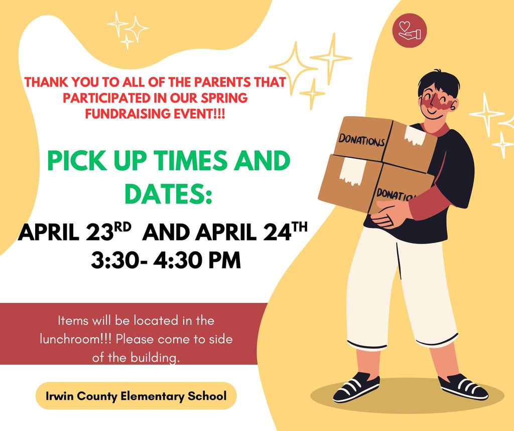 Spring Fundraiser Pickup