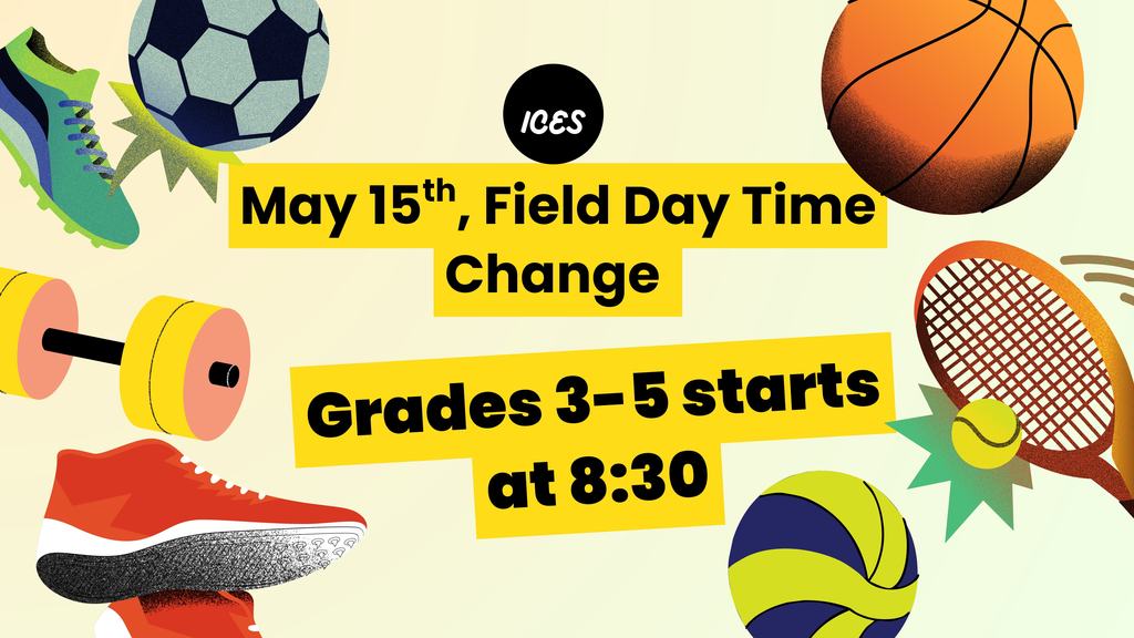 Field Day Change for grades 3-5