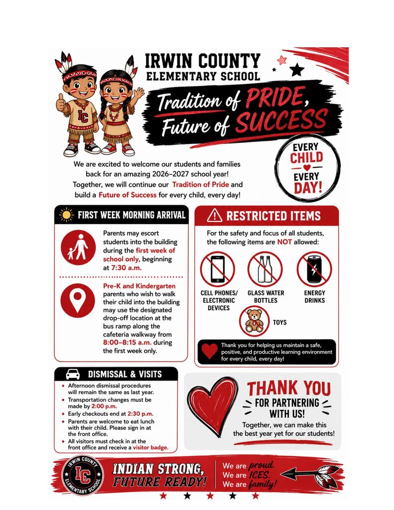 ICES Important Reminders for School Year 2026 2027