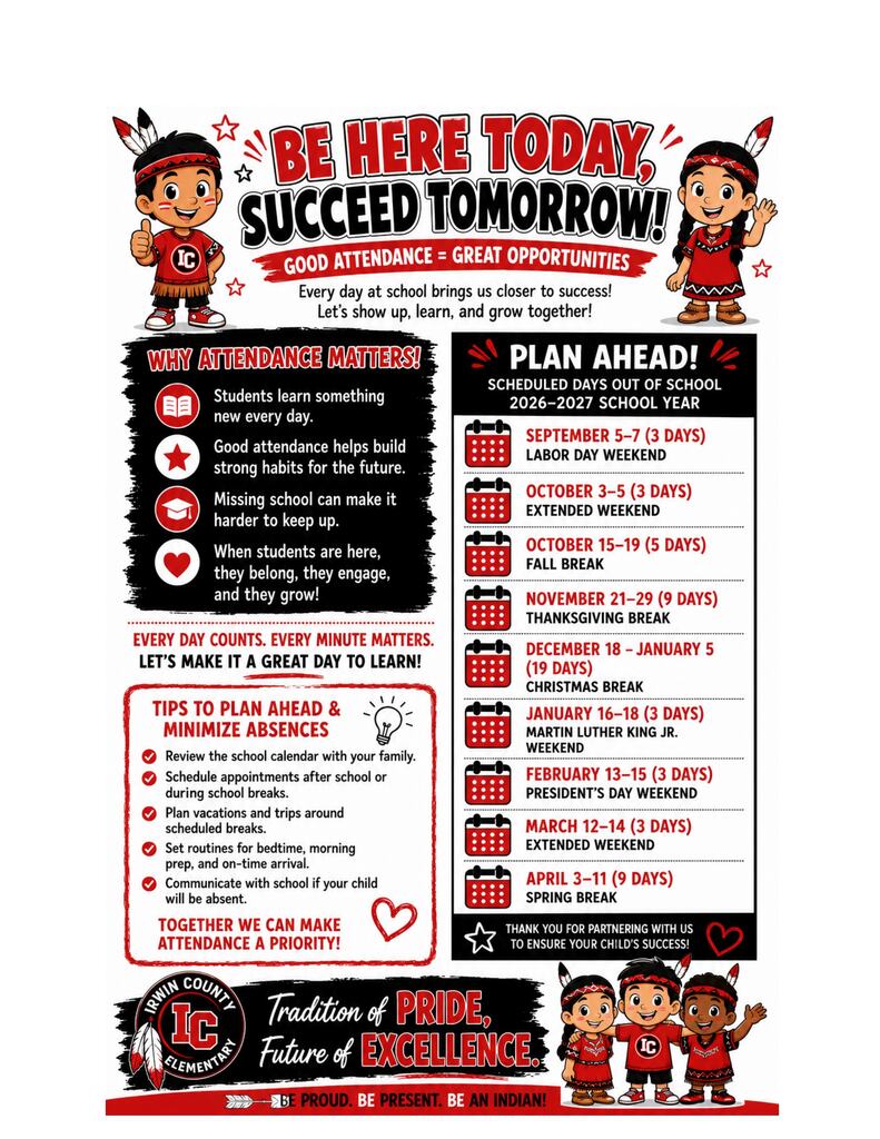 Important attendance Reminders for ICES 
