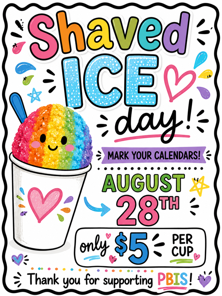 ICES Shaved Ice Day August 28