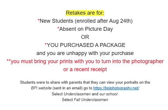 retakes