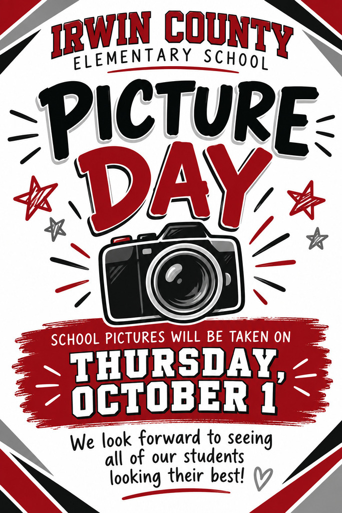 ICES Picture day is Oct. 1st