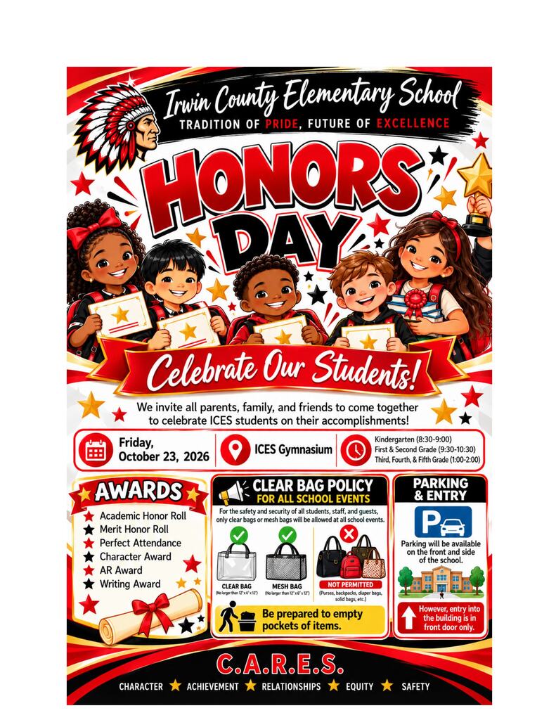 ICES First Quarter Honors Day October 23, 2026