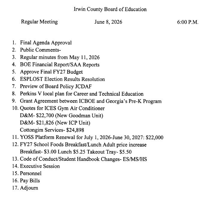 agenda