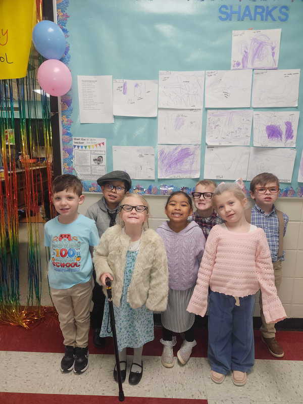 Mr. Steven and Ms. Caiti’s Shark Class celebrated the 100th Day of School