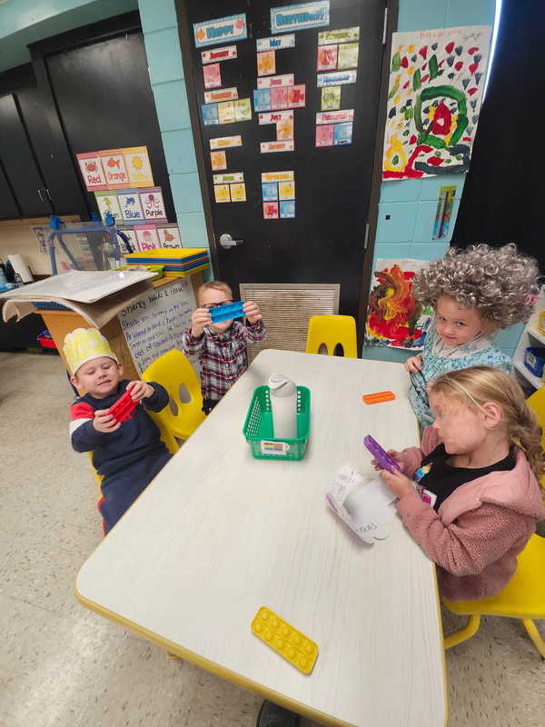 Mr. Steven and Ms. Caiti’s Shark Class celebrated the 100th Day of School