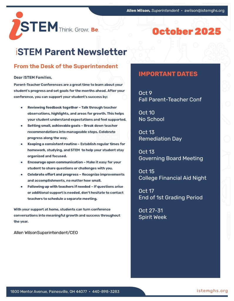 Oct Newsletter
