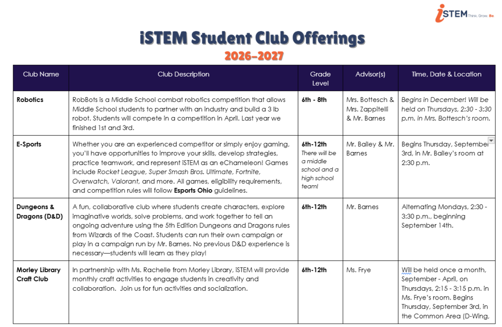 Student Clubs