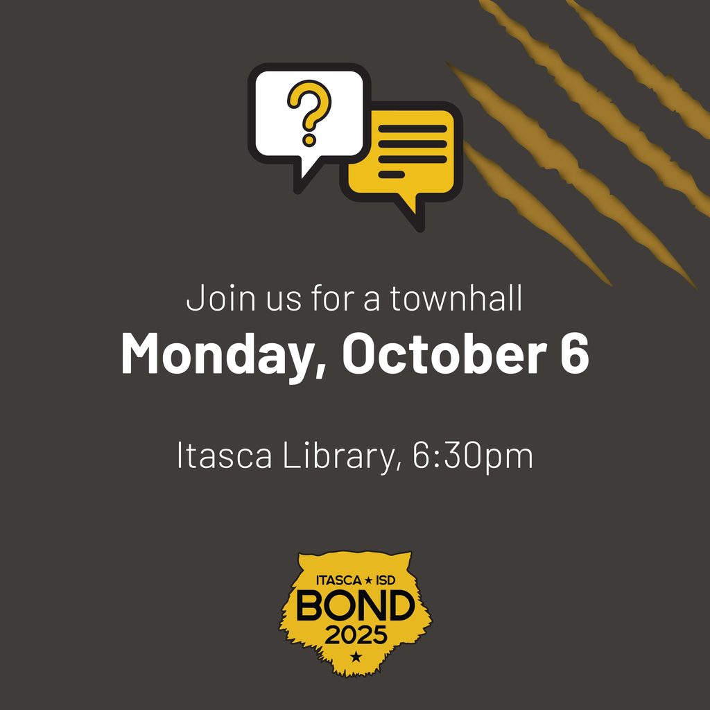 Oct 6 Town Hall at 6:30 pm