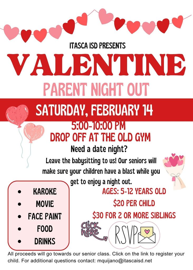 Valentine's day parent night out - Google Form Link: https://forms.gle/zbPBzhba7iKVp16z8