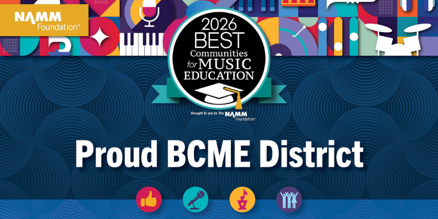 Graphic Reads: 2026 best communities for music education proud BCME district