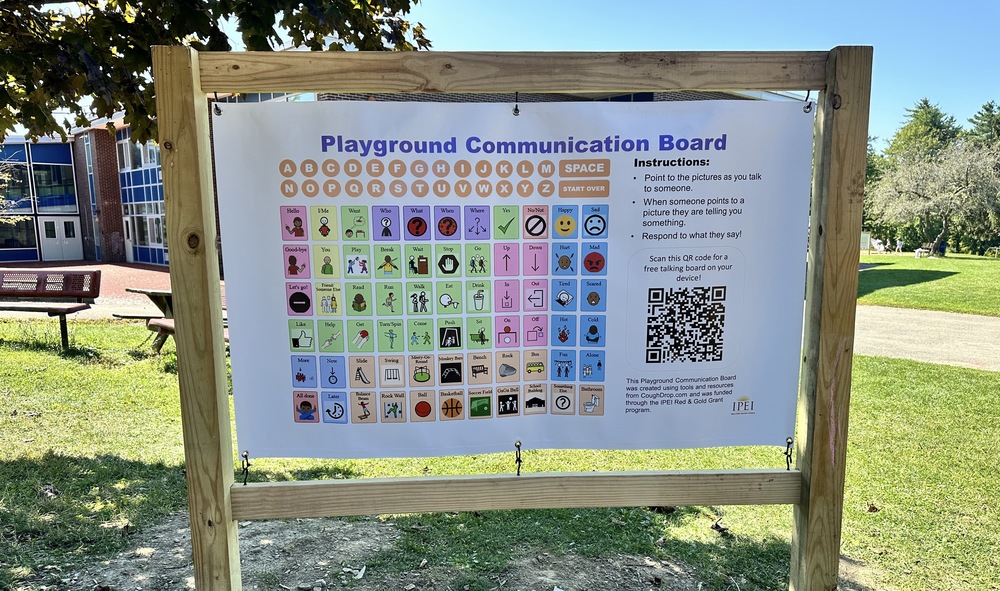 Playground Communication Board at Northeast Elementary