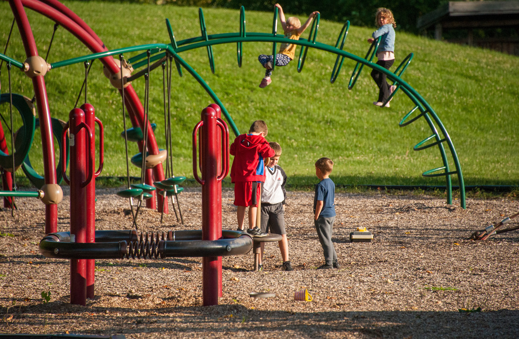 Caroline playground night
