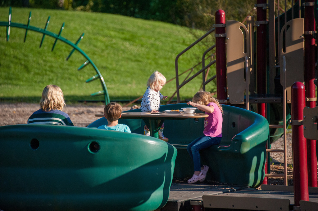 Caroline playground night