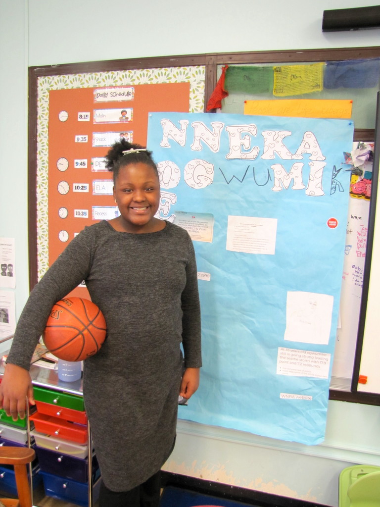 Students from Belle Sherman participating in the human rights wax museum