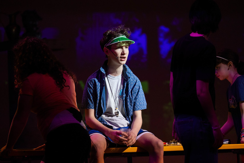 LACS students performing on stage in The Lightning Thief: The Percy Jackson musical