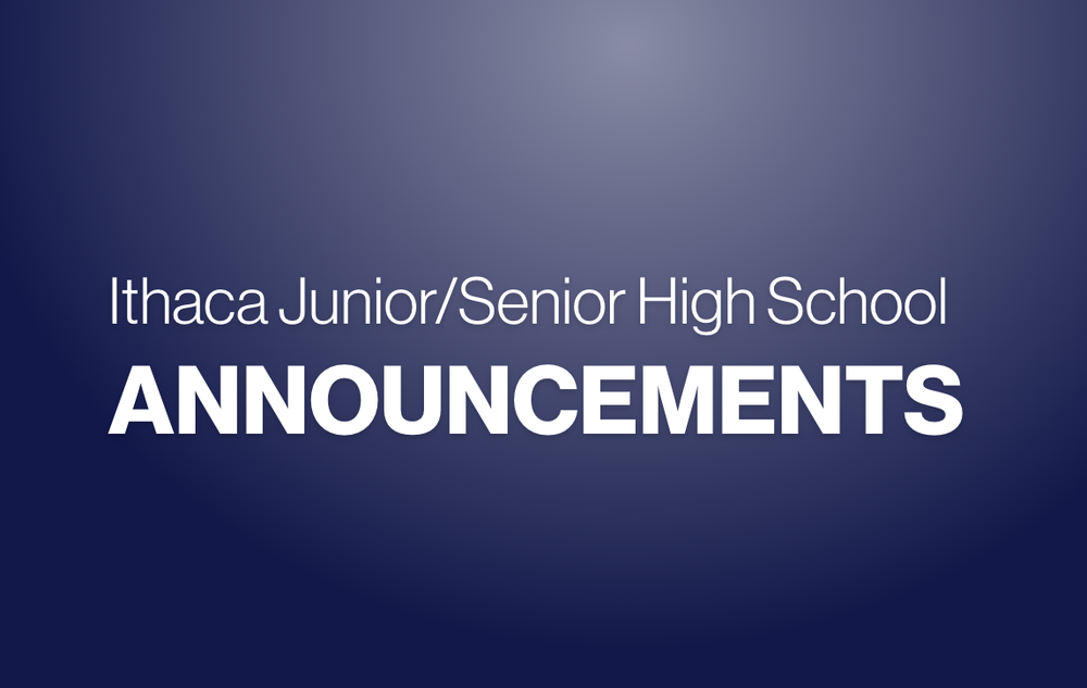 Announcements 