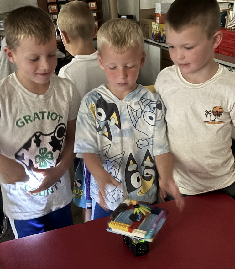 students with legos