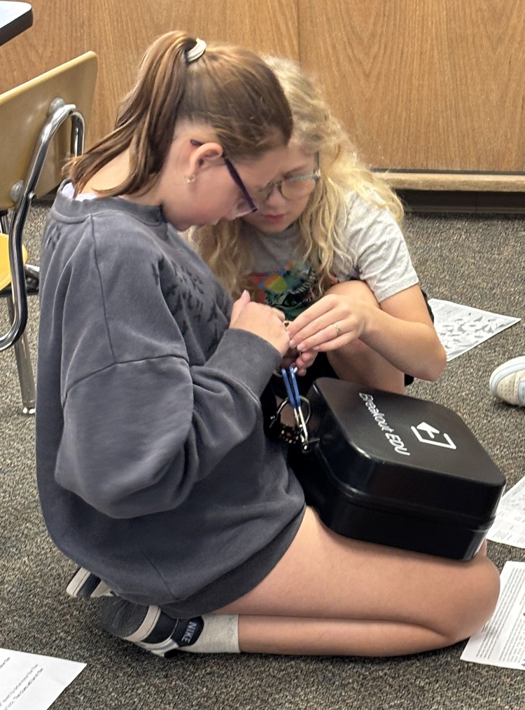 students with lock box